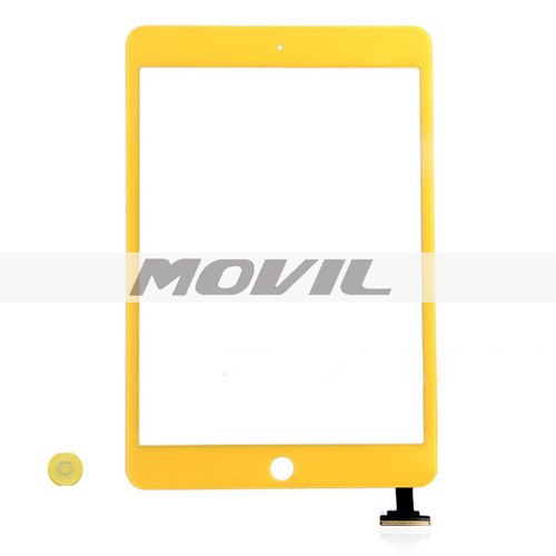 iPad Mini Digitizer Touch Screen with Home Button - Yellow